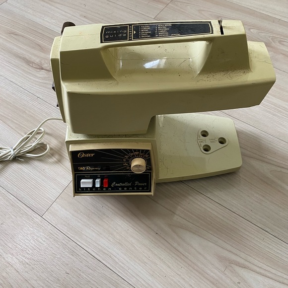 Vtg Oster Regency 12 Speed Kitchen Center Genuine Motor Base Mixer Head - Picture 3 of 7